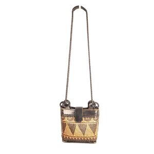 Indo Christropher for Indolink Rattan and Leather Bucket Bag